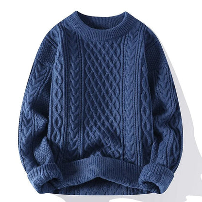 Men's Vintage Round Neck Sweater