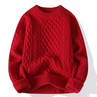 Men's Vintage Round Neck Sweater