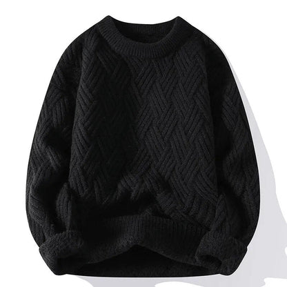 Men's Vintage Round Neck Sweater