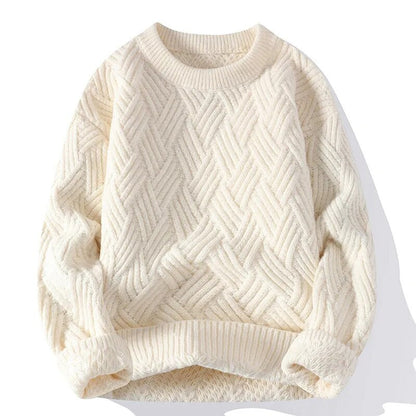 Men's Vintage Round Neck Sweater