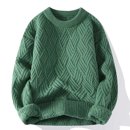 Men's Vintage Round Neck Sweater