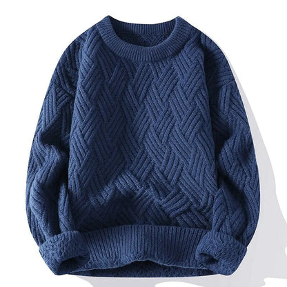 Men's Vintage Round Neck Sweater