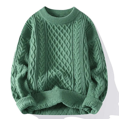 Men's Vintage Round Neck Sweater