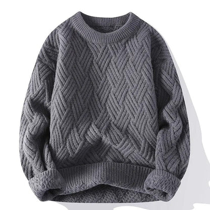 Men's Vintage Round Neck Sweater