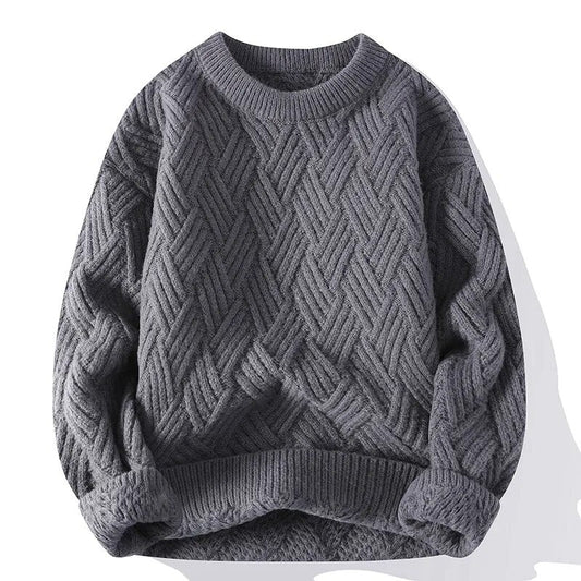 Men's Vintage Round Neck Sweater