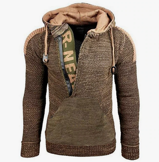 Men's Vintage Sweater Retro Style Cotton Blend