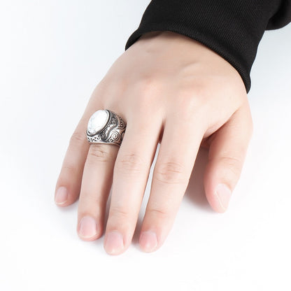 Men's Vintage Turquoise Stone Ring