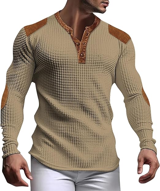 Men's Waffle Henly Shirt