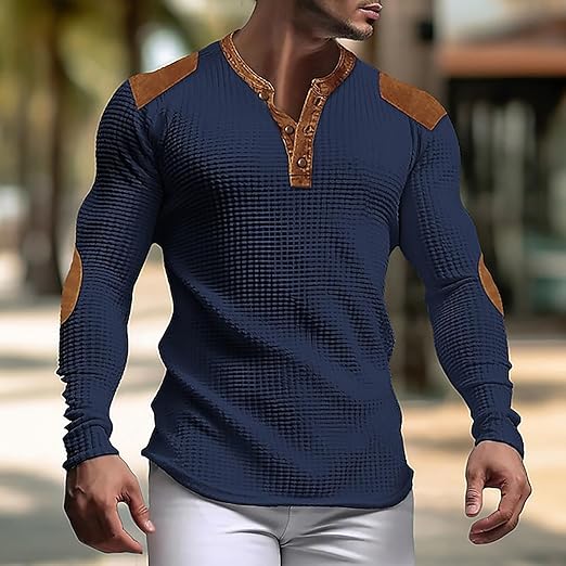 Men's Waffle Henly Shirt