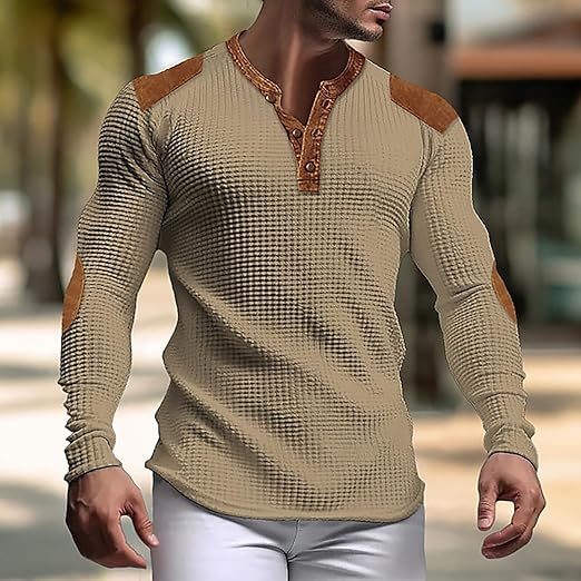 Men's Waffle Henly Shirt