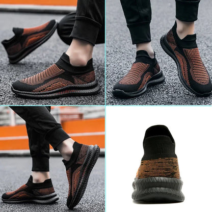 Men's Walking Boots Casual Breathable Flexible Textile