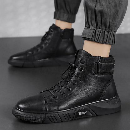 Men's Walking Boots Robust Breathable Synthetic with Slip-resistant Sole