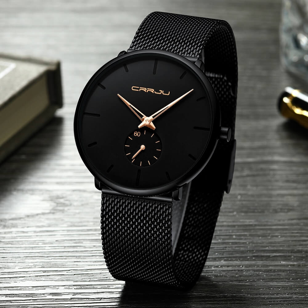 Men's Watch Analogue Minimalist Steel Blue