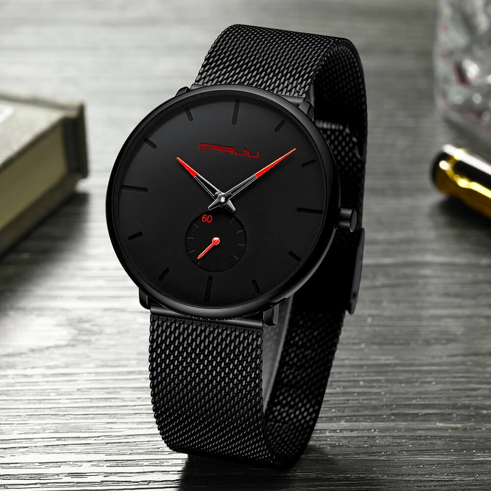 Men's Watch Analogue Minimalist Steel Blue