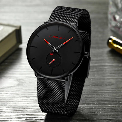 Men's Watch Analogue Minimalist Steel Blue