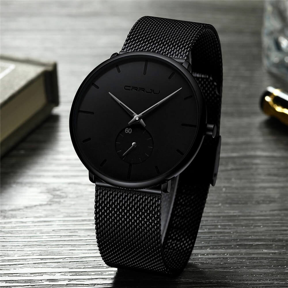 Men's Watch Analogue Minimalist Steel Blue