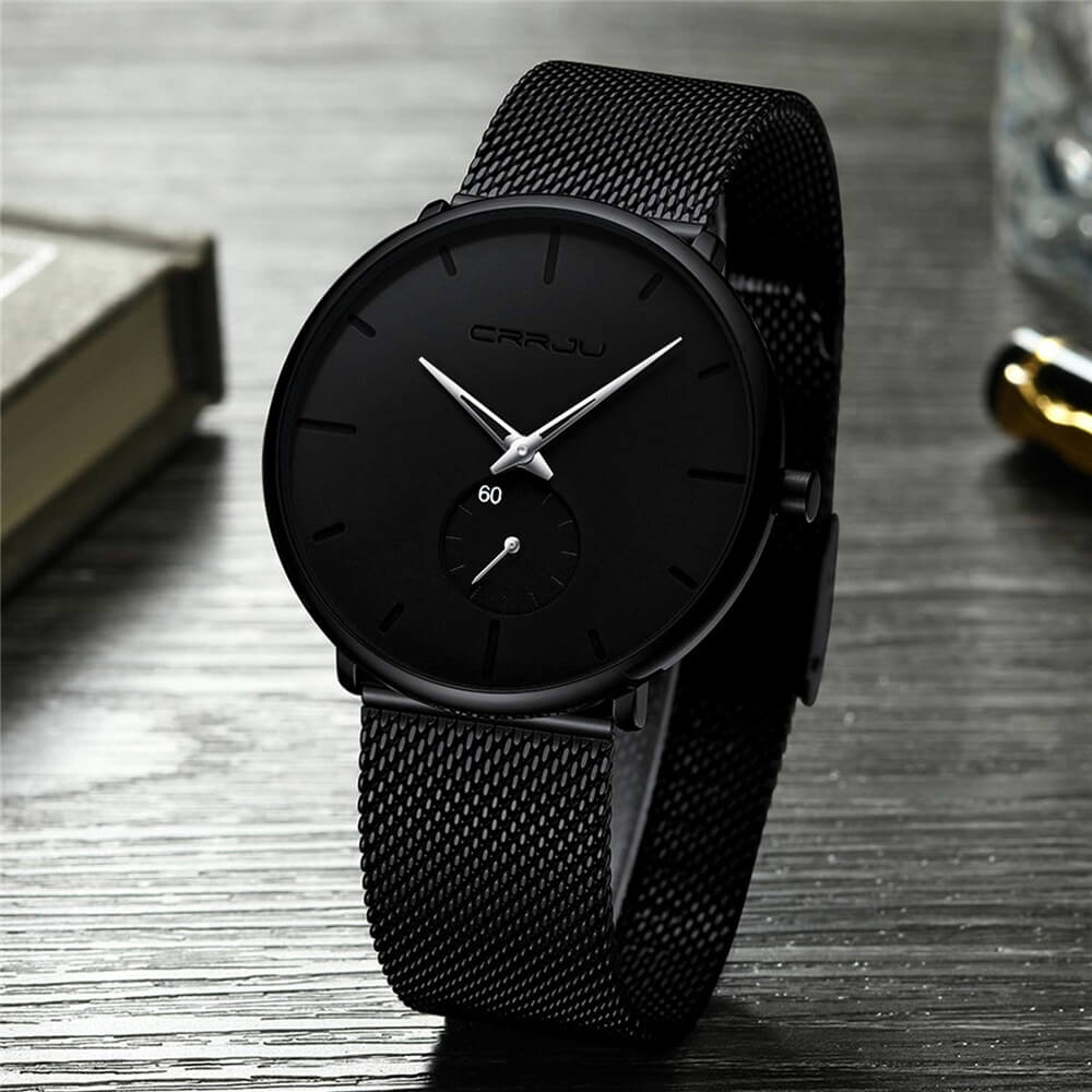 Men's Watch Analogue Minimalist Steel Blue