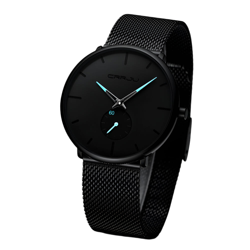 Men's Watch Analogue Minimalist Steel Blue