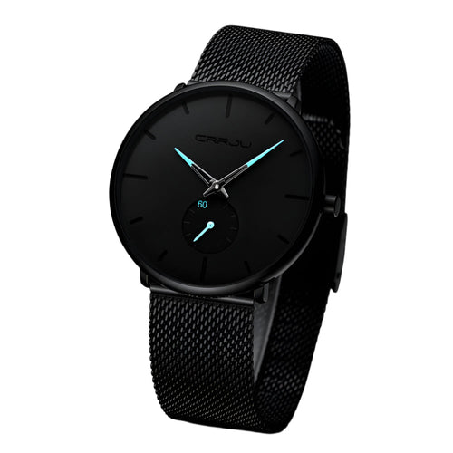 Men's Watch Analogue Minimalist Steel Blue