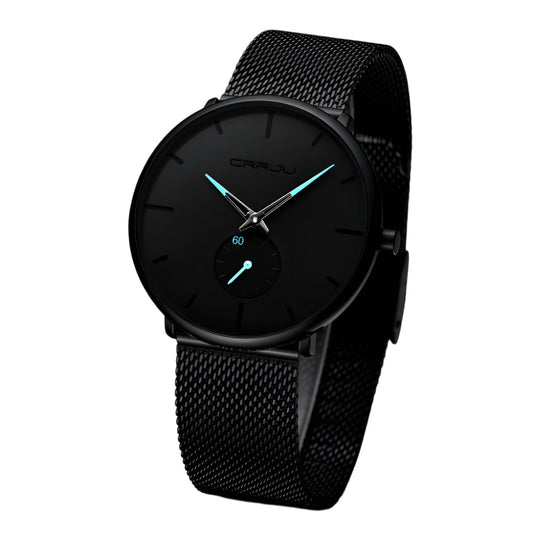 Men's Watch Analogue Minimalist Steel Blue