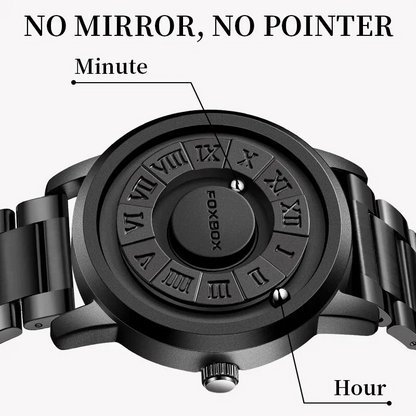 Men's Watch Magnetic Rubber Steel Modern Style