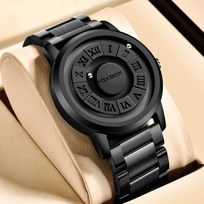 Men's Watch Magnetic Rubber Steel Modern Style