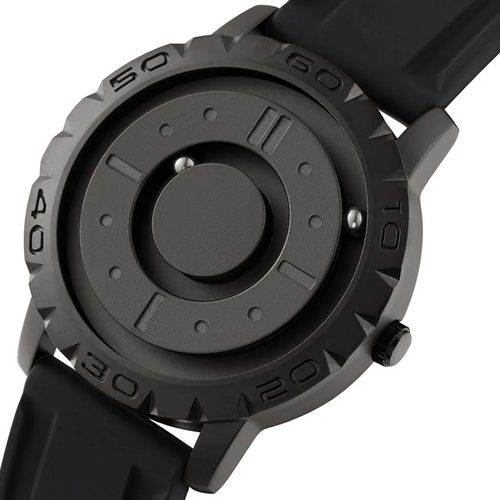 Men's Watch Magnetic Rubber Steel Modern Style