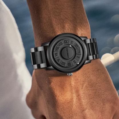 Men's Watch Magnetic Rubber Steel Modern Style