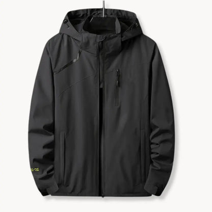 Men's Windbreaker Functional with Adjustable Hood for Active Lifestyle
