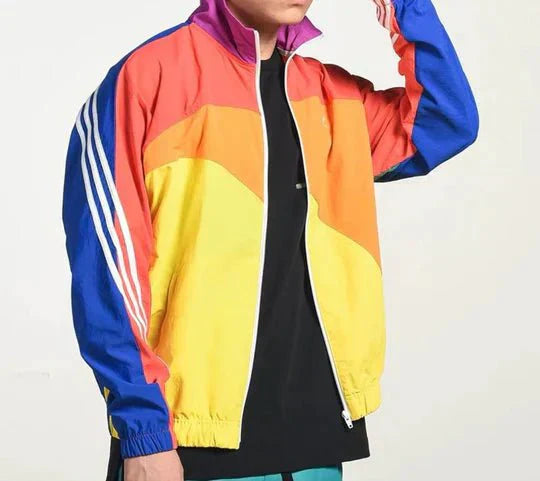 Men's Windbreaker Retro Stylish Polyester Comfortable