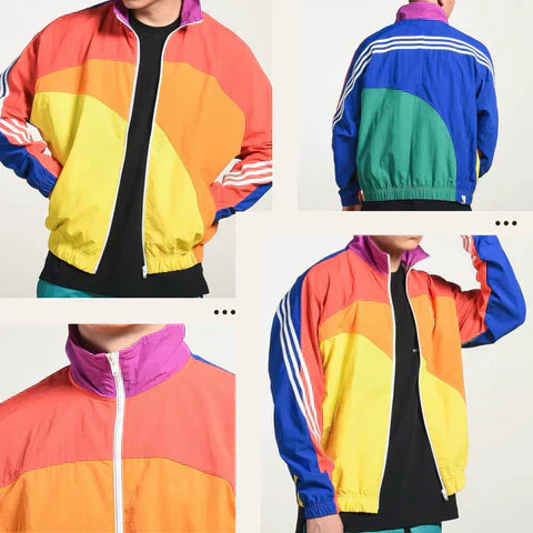 Men's Windbreaker Retro Stylish Polyester Comfortable