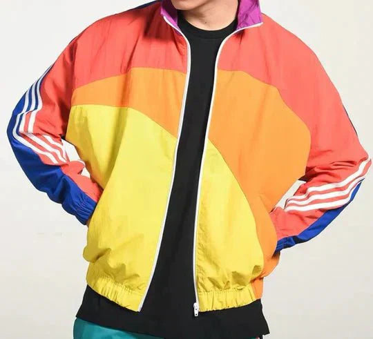 Men's Windbreaker Retro Stylish Polyester Comfortable