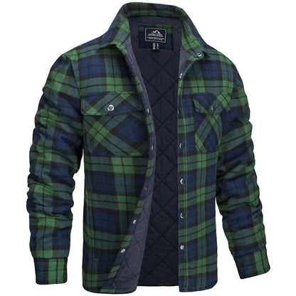Men's Winter Coat Flannel Stylish and Comfortable