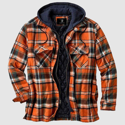 Men's Winter Coat Long Jacket with Hood Casual Design