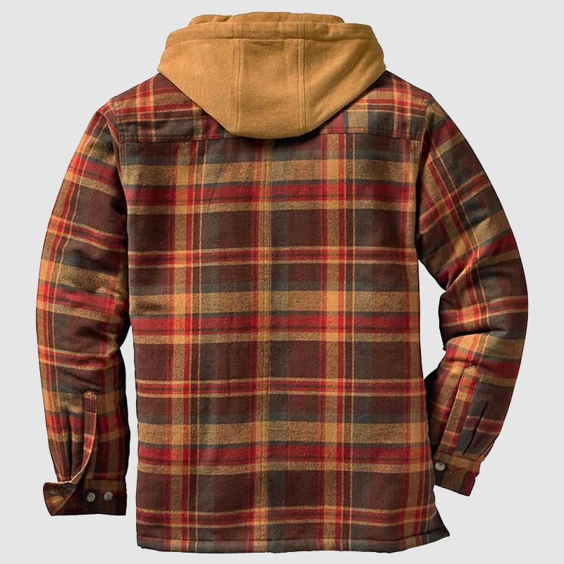 Men's Winter Coat Long Jacket with Hood Casual Design