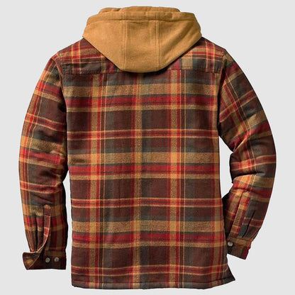 Men's Winter Coat Long Jacket with Hood Casual Design