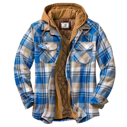Men's Winter Coat Long Jacket with Hood Casual Design
