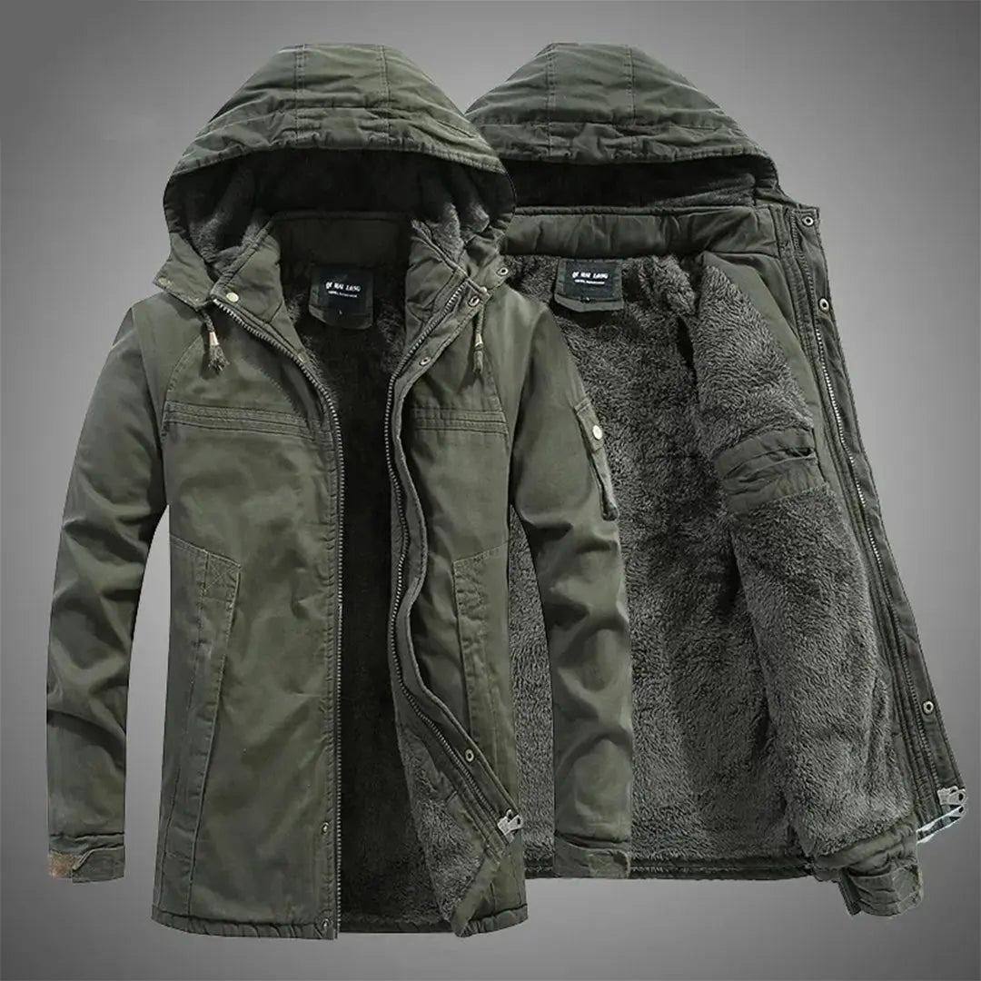 Men's Winter Coat Minimalist with Practical Pockets