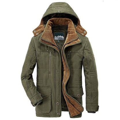 Men's Winter Coat Warm and Comfortable With Adjustable Hood