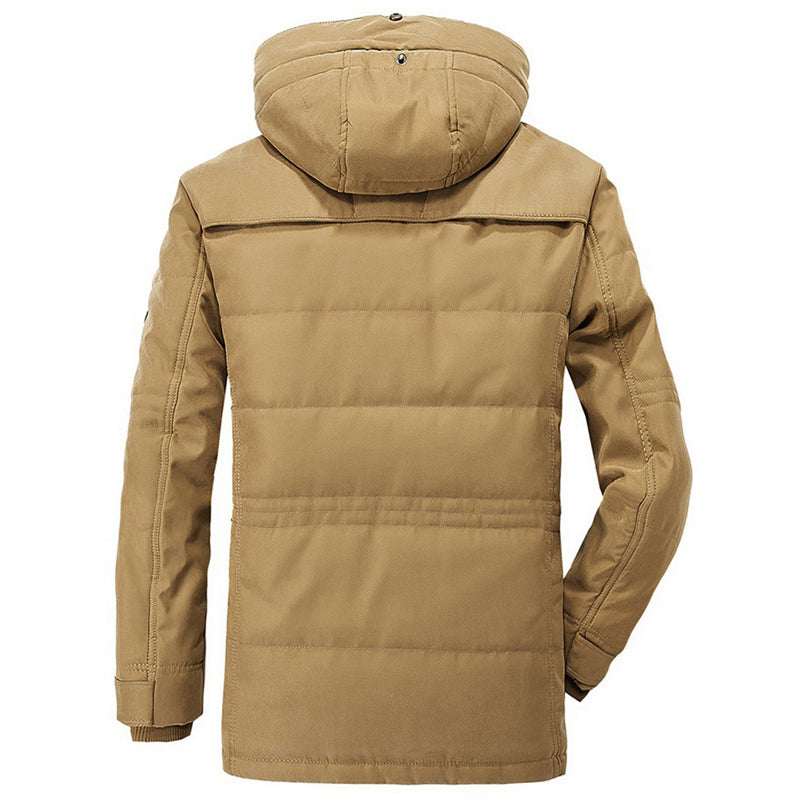 Men's Winter Coat Warm and Comfortable With Adjustable Hood