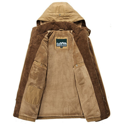 Men's Winter Coat Warm and Comfortable With Adjustable Hood