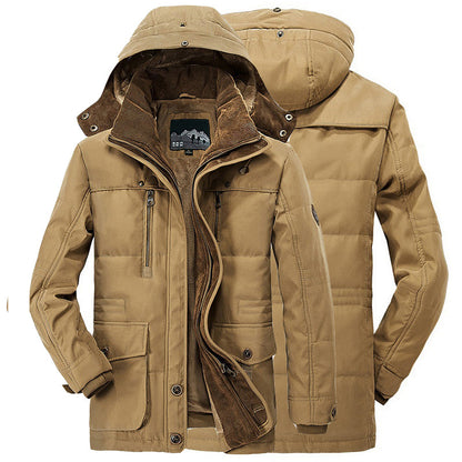 Men's Winter Coat Warm and Comfortable With Adjustable Hood