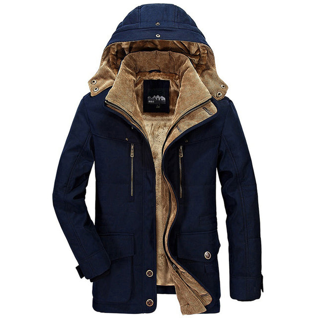 Men's Winter Coat Warm and Comfortable With Adjustable Hood