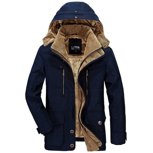 Men's Winter Coat Warm and Comfortable With Adjustable Hood