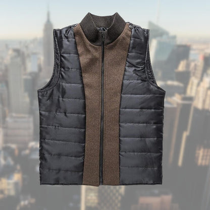 Men's Winter Coat With Vest Elegant Long Cut High Quality Fabric