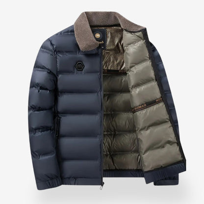Men's Winter Jacket Pilot With Removable Fur Collar