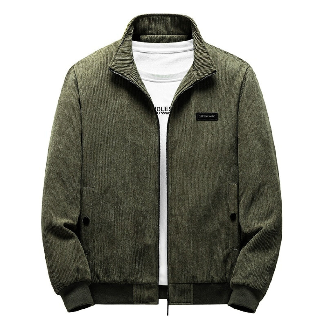 Men's Winter Jacket Retro Style with Sherpa Lining