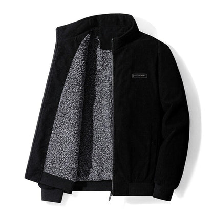 Men's Winter Jacket Retro Style with Sherpa Lining