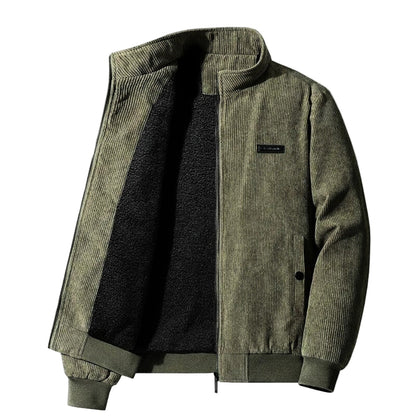 Men's Winter Jacket Retro Style with Sherpa Lining