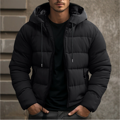 Men's Winter Jacket Waterproof with Adjustable Hood